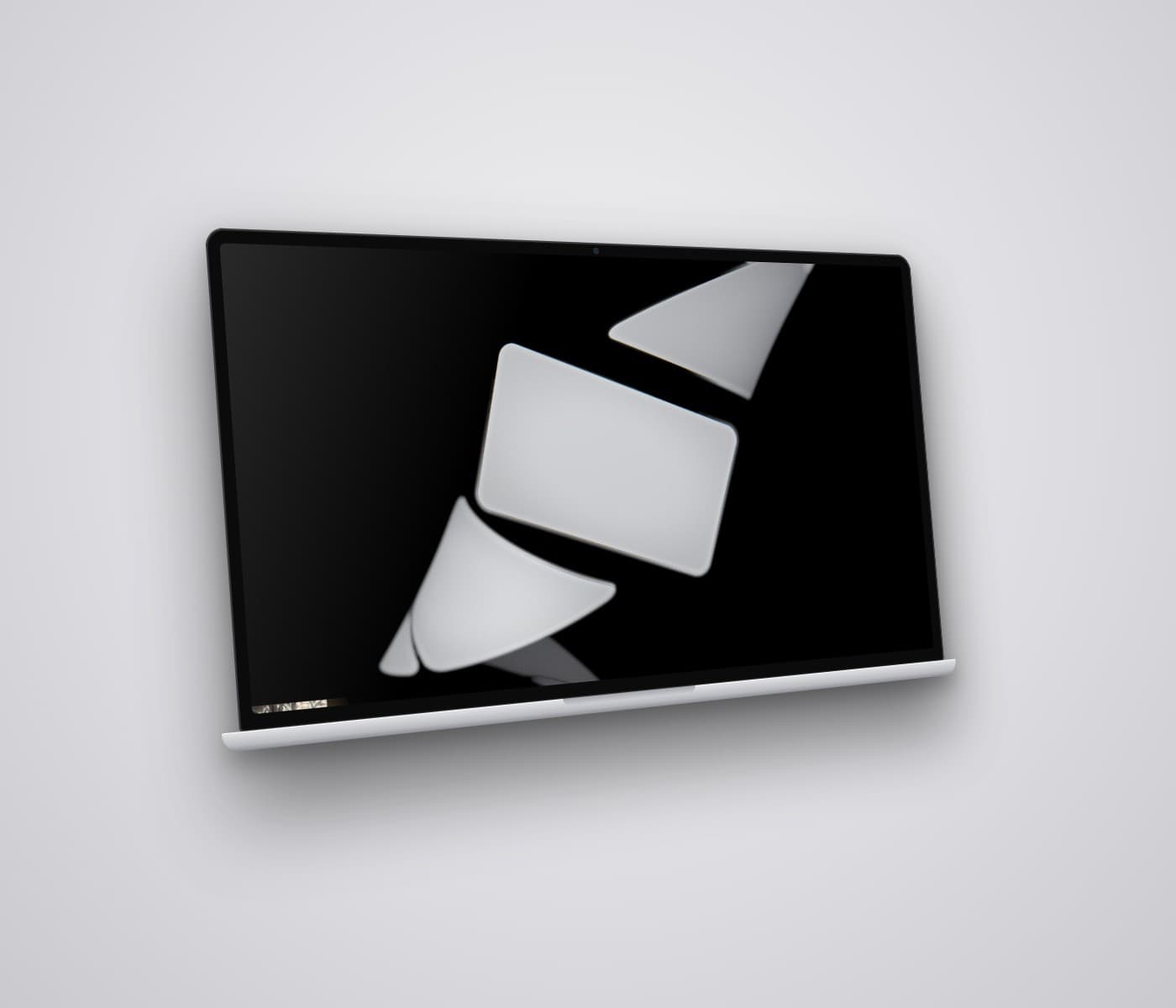 3D Spiral website on a laptop
